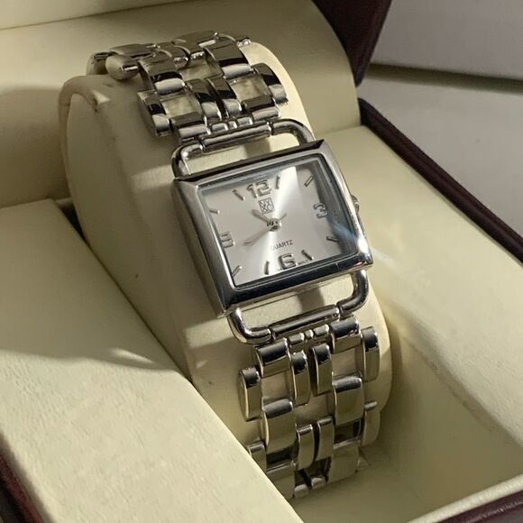 New York & Co Silvertone Quartz Watch - Picture 2 of 4